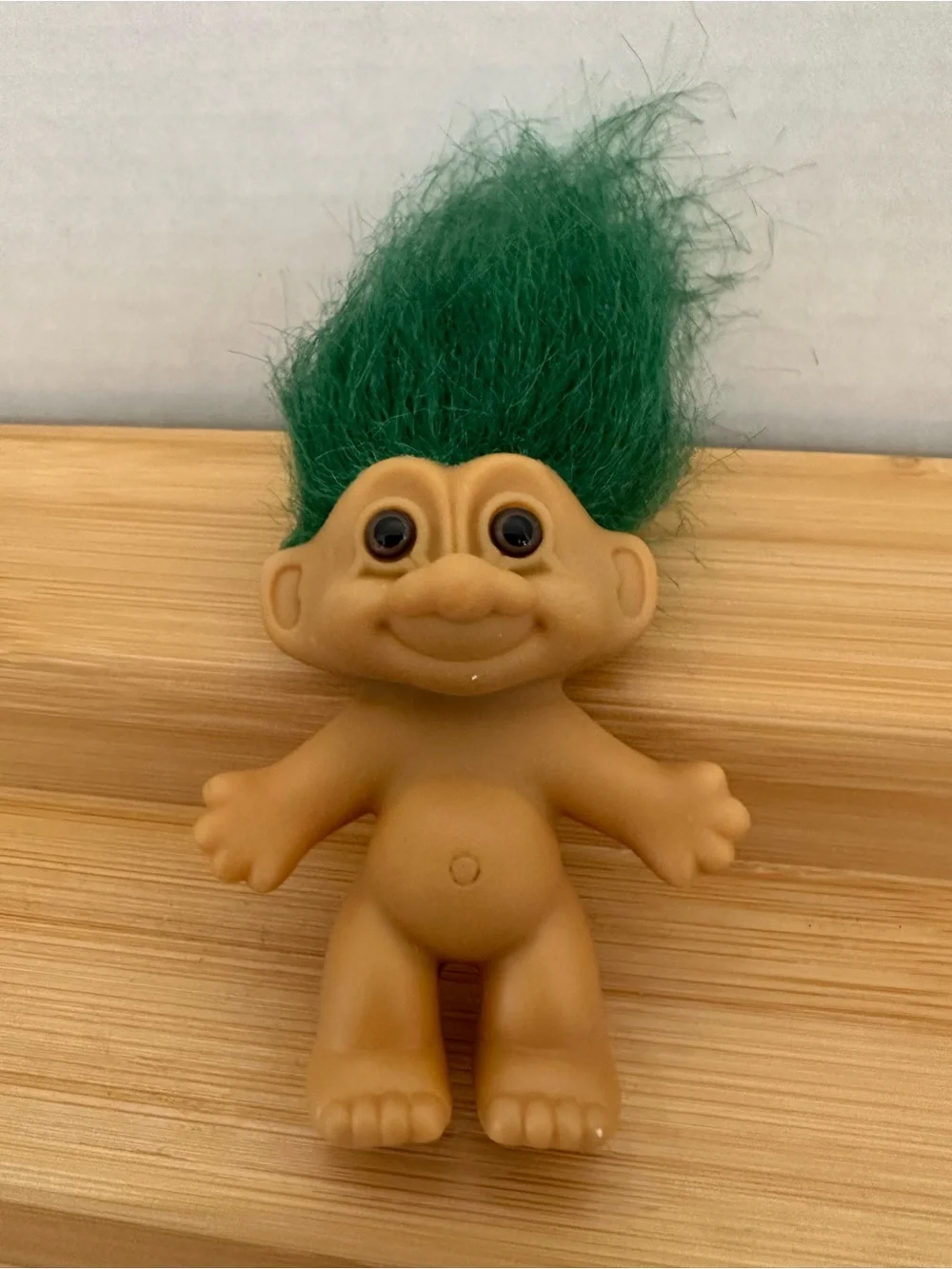 Vintage Russ Mini Troll Dolls with Green, Rainbow, and Orange Hair Set of 3 #11